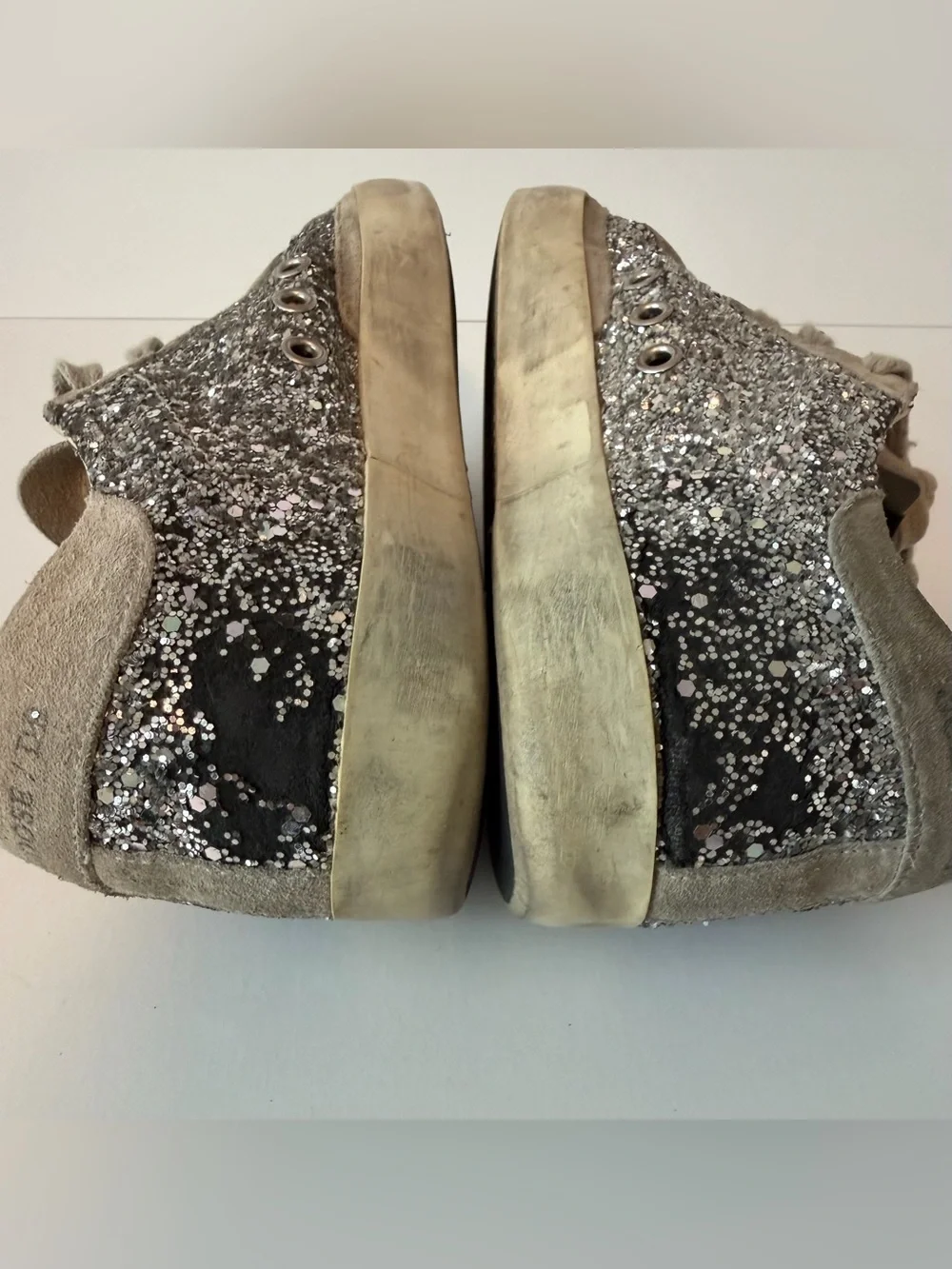 Golden Goose Super-Star Glitter Sneakers, Size 36 (US 7)